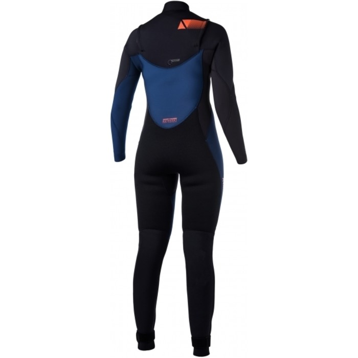 2021 Magic Marine Womens Ace 4/3mm GBS Chest Zip Wetsuit 170107 - Navy